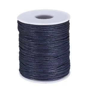 1mm Leather Sewing Waxed Thread, 100 Yards / 91m, Cotton Cord, Dark Brown - Imagen 1 de 7