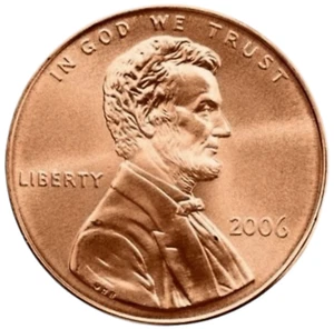 2006 P Lincoln Memorial One Cent Coin BU #5 “ JG Coins” - Picture 1 of 4