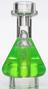 Lego Minifigura Utensilio Botella Transparente Erlenmeyer Frasco Trans Fluido Verde Brillante - Imagen 1 de 1