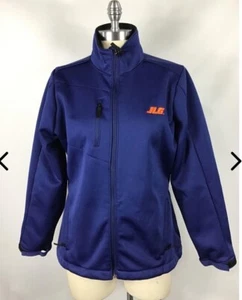 JLG Equipment Antigua Navy Fleece Embroidered Zip Jacket Women's Large - Picture 1 of 9
