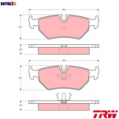 JUEGO PASTILLAS FRENO DISCO FRENO GDB1109 PARA DAIMLER XJ/40/81 JAGUAR XJS/Convertible XJ Foto 1 de 4