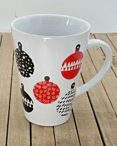 STARBUCKS  2016 Christmas Series White Black and Red Coffee Cup Large 17.4 oz. - Picture 1 of 5