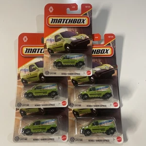 2025 Matchbox Green Renault Kangoo Express City Services #70 1/64 Lot Of 5 - Picture 1 of 3