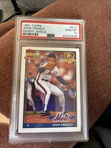 1991 Topps Desert Shield #510 JOHN FRANCO PSA 10 METS - Picture 1 of 2
