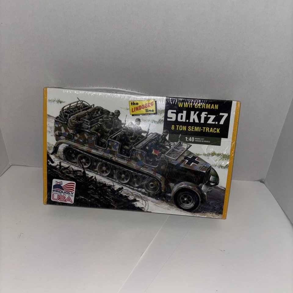 WW11 Alemán Sd.Kfz.7 8 Ton Semi-pista 1:40 Modelo Kit Nuevo En Caja Caja Sellada Foto 1 de 4