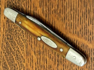 CASE XX 05263 Appaloosa Stag Handle Eisenhower Pen Pocket Knife 1940-1964 - Image 1 of 4