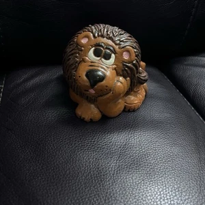 Vintage Retro GROOVY Löwe Figur MYLO 1976 Statue Stift und Notizblock Halter - Bild 1 von 9