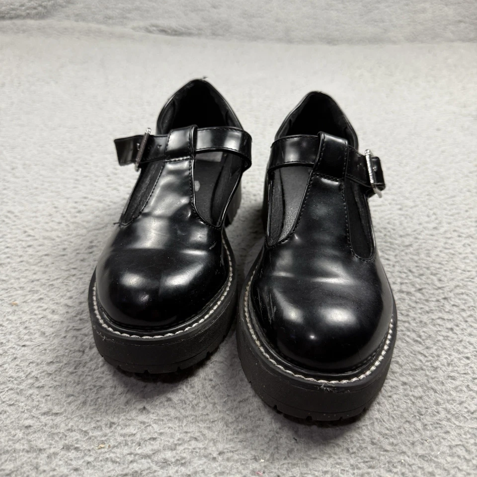 Steve Madden Zapatos Mujer 6 Mary Jane Plataforma Tacones Charol Imitación Grueso Y2K Foto 1 de 4