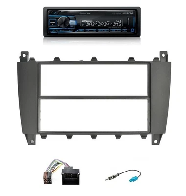 Autorradio ALPINE DAB para Mercedes Clase C (W203) Serie De 2004 Al 2007 - Imagen 1 de 4