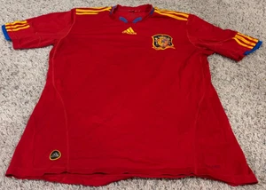 Spain World Cup 2010 Away Football Shirt Soccer Jersey Red Mens Size Large - Picture 1 of 3
