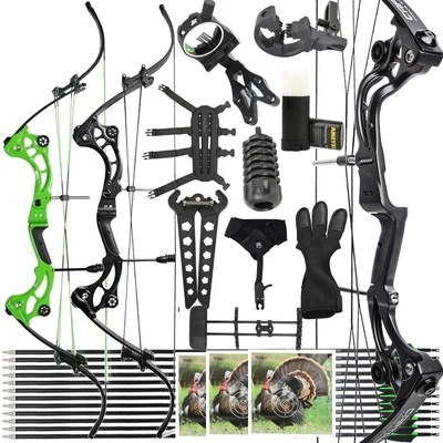 Archery Recurve Bow 40-55lbs Compound Bow Fishing Outdoor Shooting Hunting - Image 1 of 4