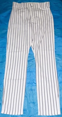 IVAN "PUDGE" RODRIGUEZ GAME USED YANKEES FINAL SEASON PINSTRIPED UNIFORM PANTS - Image 1 of 3