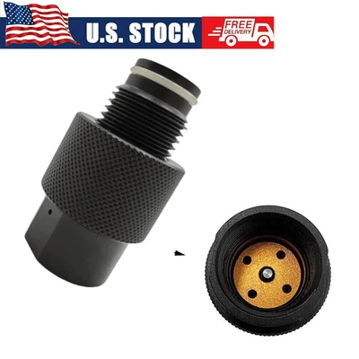Adaptador ASA regulador tanque de aire HPA rosca G1/2-14 US G1/2-14 negro Foto 1 de 3
