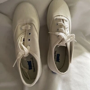 Keds Champion Oxford White Canvas Shoes Children Size 13M Casual Lace-Up Sneaker - Picture 1 of 11