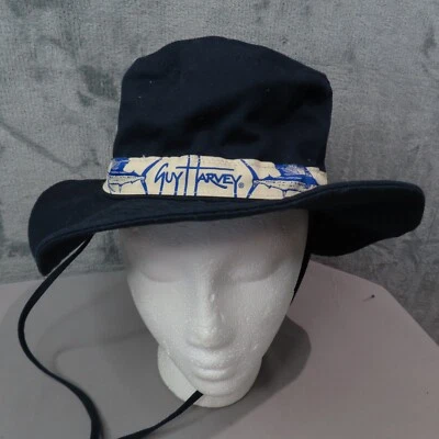 GUY HARVEY Sombrero Boonie Juvenil O/S Azul Marino Correa para la Barbilla Pesca Marlín Foto 1 de 4