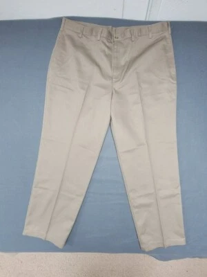 НОВЫЙ ~ FARAH ~ брюки мужские 40 x 30 регулярный прямой хаки Chino бежевый хлопок - Изображение 1 из 4