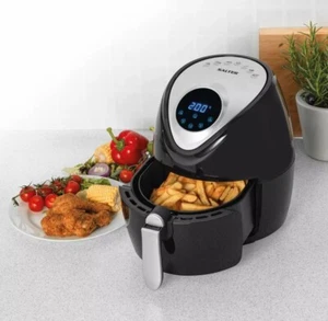 SALTER 4.5L FAMILY SIZE DIGITAL HOT AIR FRYER 7 FUNCTION LOW FAT FOOD COOKER - Picture 1 of 12