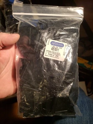 Hanging Black Plastic Earring Cards 400 1 1/2" x 1" J- Channel Hang Display Card - Image 1 of 4