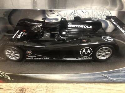 100% Hot Wheels 1:18 Diecast Car Motorola F1 Cadillac LMP Black - Image 1 of 4