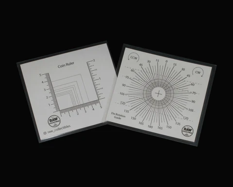 Die Rotation Error Guide & Coin Ruler - Measurement tool for error coins Cover
