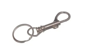 10 X Hispter Llaveros CP Cromado Muelle de Acero 70mm (7cm) Onesto - Imagen 1 de 1