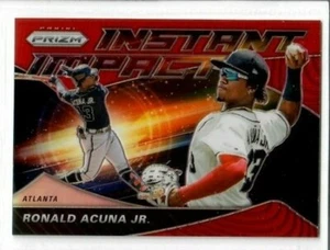 RONALD ACUNA JR. 2020 Panini Prizm Baseball RED ORANGE INSTANT IMPACT BRAVES - Picture 1 of 2