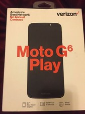 New Deep Indigo Verizon Moto G6 Play 16GB Memory 5.7" Prepaid Cell Phone