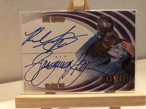 Farscape Autograph Card DA3 Paul Goddard & Virginia Hey (TTW, 2004) Mint