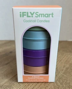 iFLY Smart Travel Candles Tropical Escape Cocktail Scented Candle Set Tins NIB - Picture 1 of 5