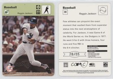 2005 Leaf Sportscasters Green Batting Glove /55 Reggie Jackson #38 HOF