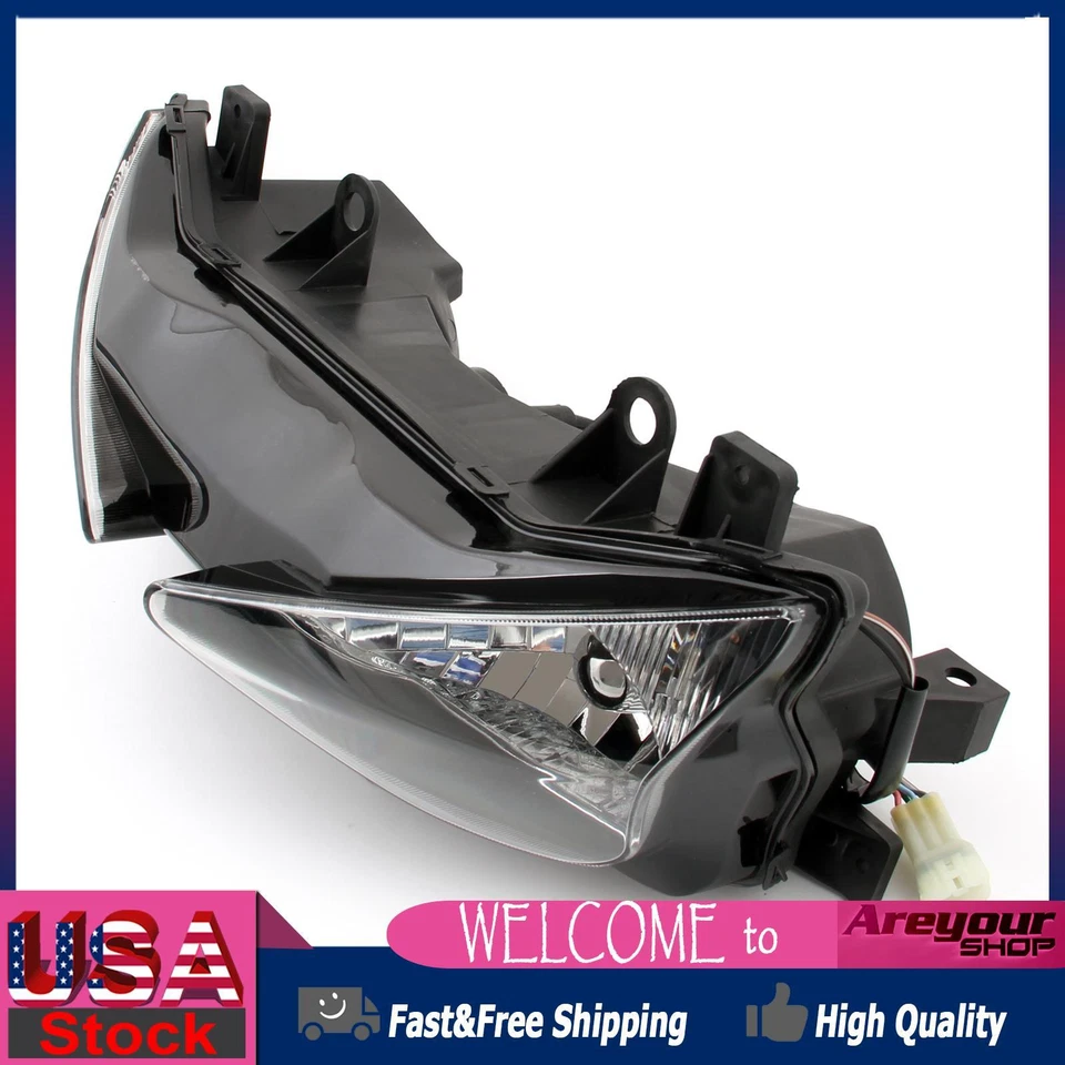 ZX6R Ninja Conjunto 03-04 Faro Transparente ZX636 AU Kawasaki Para Faro Delantero, Foto 1 de 4