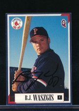 1998 Blueline Q Cards Pawtucket Red Sox B.J. Waszgis signed auto autograph swsw6