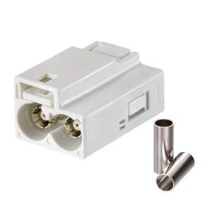 Radio Fakra Stecker Buchse Kupplung Doppel Gerade RG174 RG316 Kabel B/F/Z-Code - Picture 1 of 17