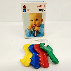 Vintage Ambi Toys Rattle Keys with Box Europlastic 1981 - Picture 1 of 12