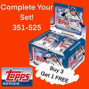 2025 Topps Series 2 Baseball - Complete Your Set - FREE SHIPPING #351-525 - Picture 1 of 1