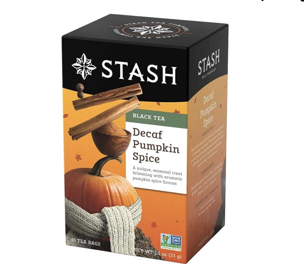 Pumpkin Spice Decaf 18 Bags Stash Tea