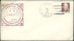12/19/72 USS Ticonderoga CVS-14 Primary Apollo 17  Recovery Ship Pacific Force - Picture 1 of 1