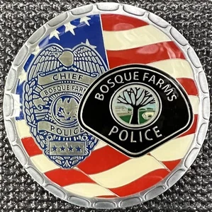 Bosque Farms, Nuevo México - Moneda de desafío policial. - Imagen 1 de 2