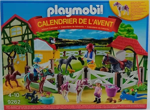 PLAYMOBIL 9262 Adventskalender Reiterhof Pony Pferde Fohlen reiten Igel Baby NEU - Picture 1 of 5