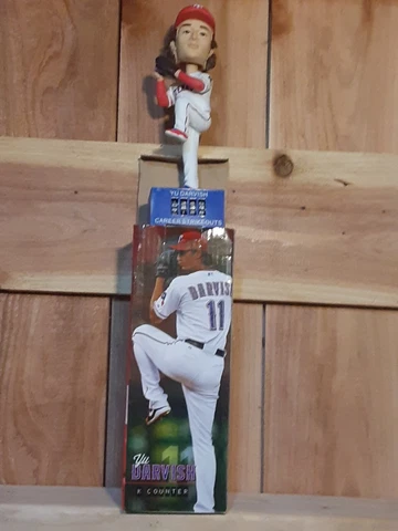 2013 TEXAS RANGERS YU DARVISH "K COUNTER - RED" SGA BOBBLEHEAD ~ NIB Cover