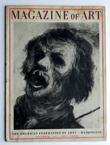 MAGAZINE Of ART December 1937 Shaker Archit Daumier Marsh Auto Design Chinese Ps - Picture 1 of 6