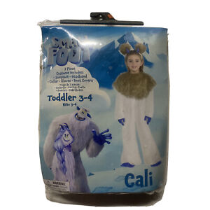 Costume Halloween Yeti petit pied Cali taille 3T-4T 7 pièces robe #399