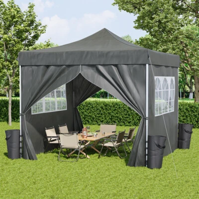 MIRROR-SPECIALIST 2.93x2.93m Heavy Duty Gazebo Marquee Pop-up Waterproof Garden Party Tent Canopy