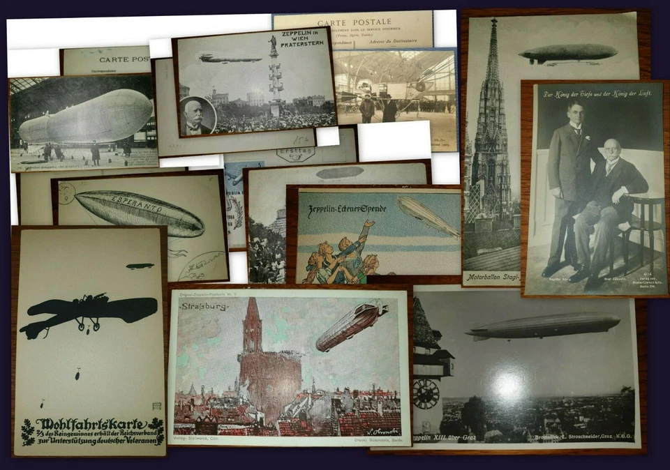 AK Ansichtskarte Karte Zeppelin Luftschiff Luftpost Flugpost Varianten VII - Bild 1 von 1