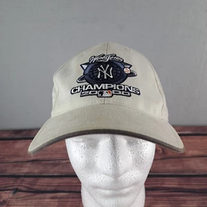 New York Yankees Hat Mens Adjustable Beige Strapback Cap New Era MLB Baseball - Picture 1 of 17