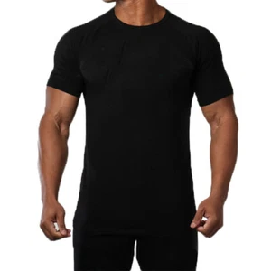 Men Gym Training Muscle Bodybuilding Cotton Pure Fit O-neck Singlet T-shirt Tee - Picture 1 of 9