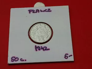 FRANCE COIN - 50 CENTIMES 1942 - Aluminum - Fantastic coin ! - Picture 1 of 2