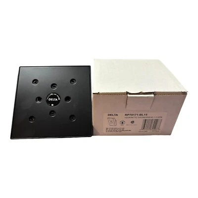 Delta RP70171-15 1.5 GPM Universal 6"W Single Function Shower - Black NIB - Image 1 of 4