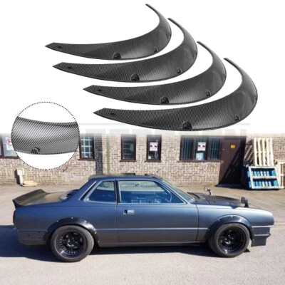 Arcos de rueda extra anchos fibra de carbono para guardabarros Honda Prelude 1979-1999 Foto 1 de 4