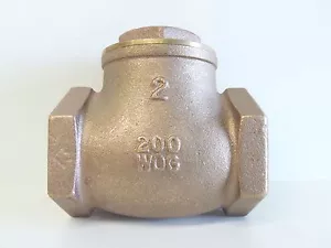 NEW Check Valve Swing Brass 50mm 2" BSP Non Return Irrigation Pump 50 mm - Picture 1 of 6